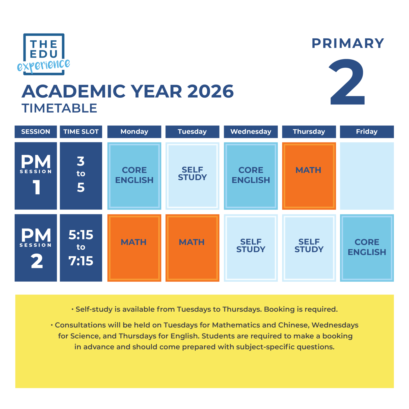 Class Schedule (TAMPINES PLAZA) 2026